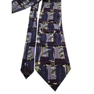 J Garcia Mens Silk Tie Paris in the Rain Collection Fifteen Purple 4 x 60
